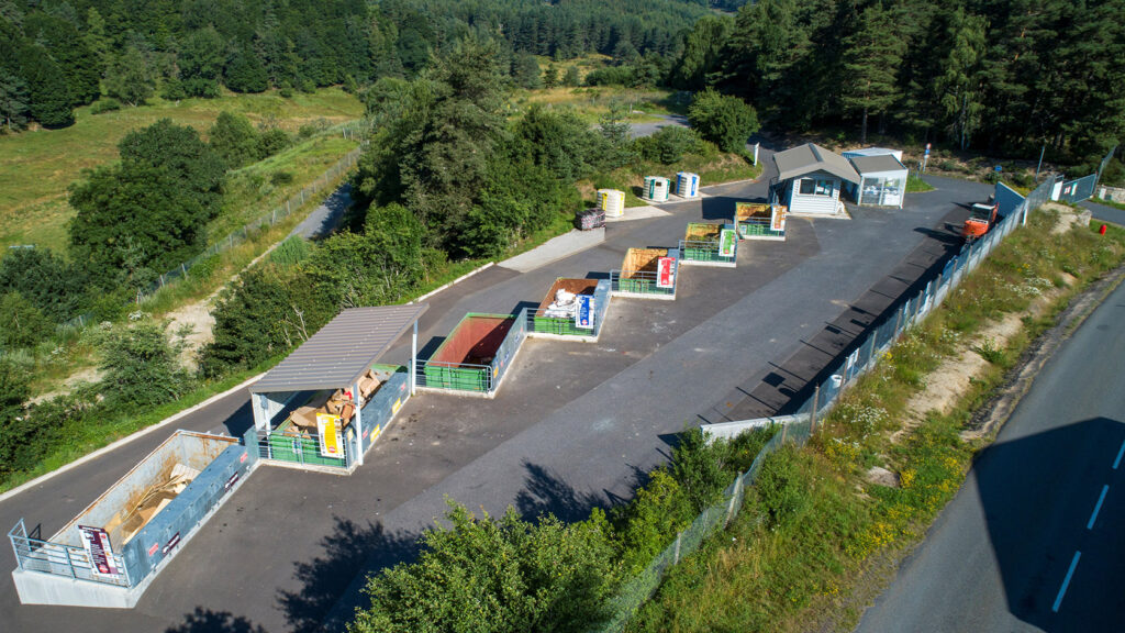 decheterie fournels - syndicat mixte la montagne